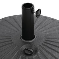 Pied de parasol | Plastique | 20 litres | Noir