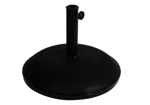  Bolero Pied de parasol | Béton | 30 KG | Noir 