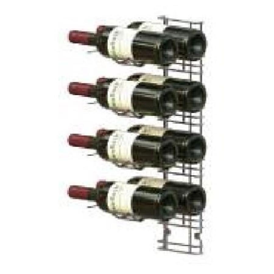 Wine Rack Wall Mounted - 8 Bottles