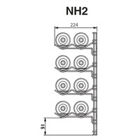 Wall Mounted Wine Rack - 8 Bottles