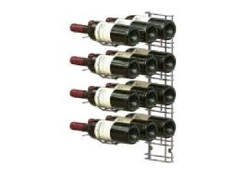  HorecaTraders Étagère murale pour bouteilles de vin - 12 bouteilles 