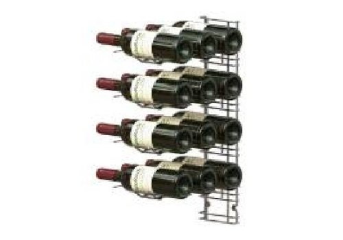  HorecaTraders Wall Rack Wine Bottles - 12 Bottles 