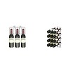 HorecaTraders Wine Display Rack 12 Bottles - Wall Mounted