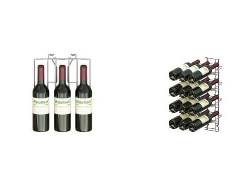  HorecaTraders Wine Display Rack 12 Bottles - Wall Mounted 