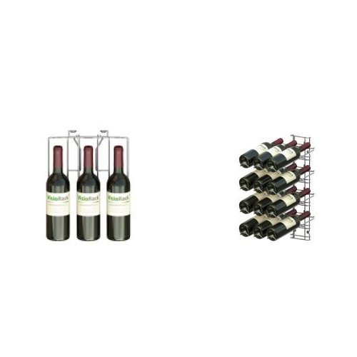  HorecaTraders Wine Display Rack 12 Bottles - Wall Mounted 