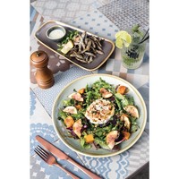 Assiettes à four coupées | Vert mousse | 28 cm | 4 pièces