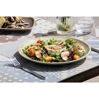 Assiettes à four coupées | Vert mousse | 28 cm | 4 pièces