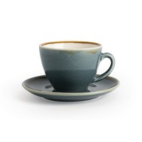 Kiln Cappuccinoschotels | Blauw | 14cm | 6 stuks