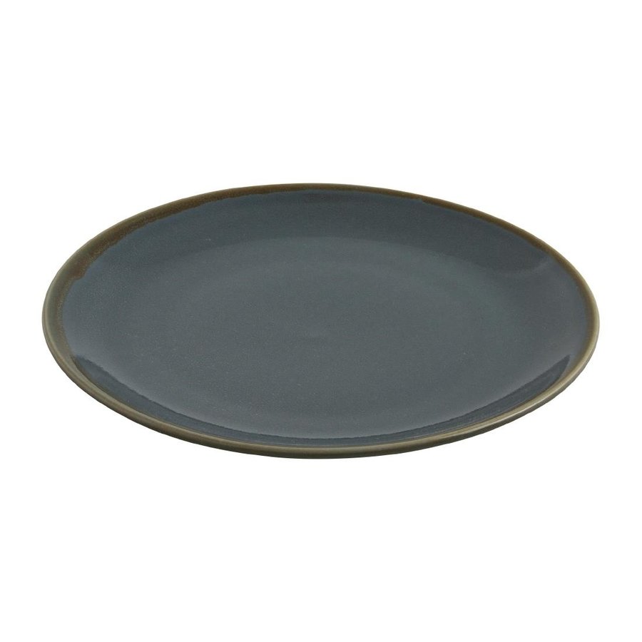 Kiln Coupe Plates | Blue | 28cm | Pack of 4
