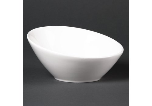 Olympia Bols ovales inclinés Lumina | Porcelaine | 14,8 cm | 6 pièces 
