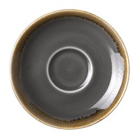 Kiln Espresso-Untertassen | Grau | 11,5 cm | 6 Stück