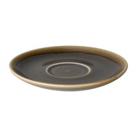 Kiln Cappuccino Saucers | Grey | 14cm | 6 pieces
