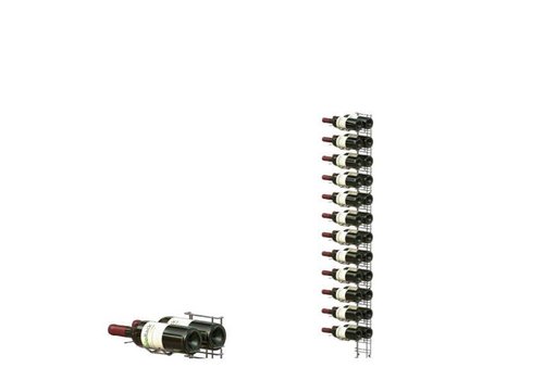  HorecaTraders Wall Mounted Wine Rack 24 Bottles 