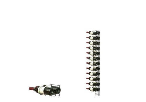  HorecaTraders Wine Rack Wall Mounted 24 Bottles 