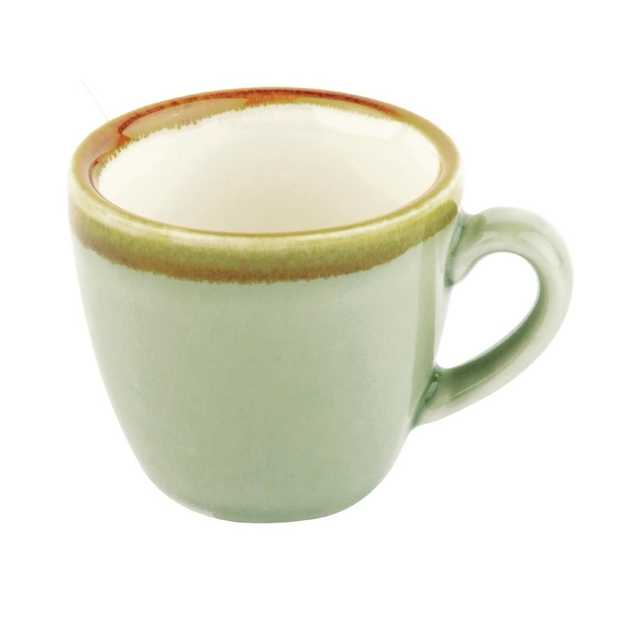 Kiln Espresso Cups | Moss green | 8.5cl | 6 pieces