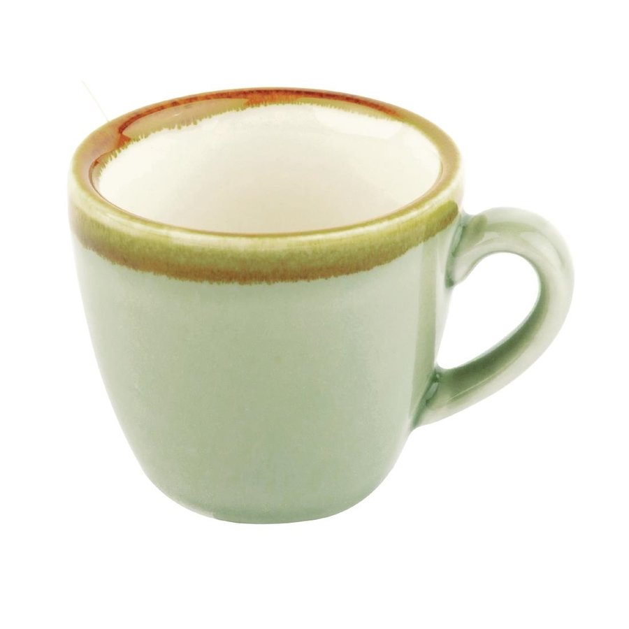 Kiln Espressotassen | Moosgrün | 8,5 cl | 6 Stück