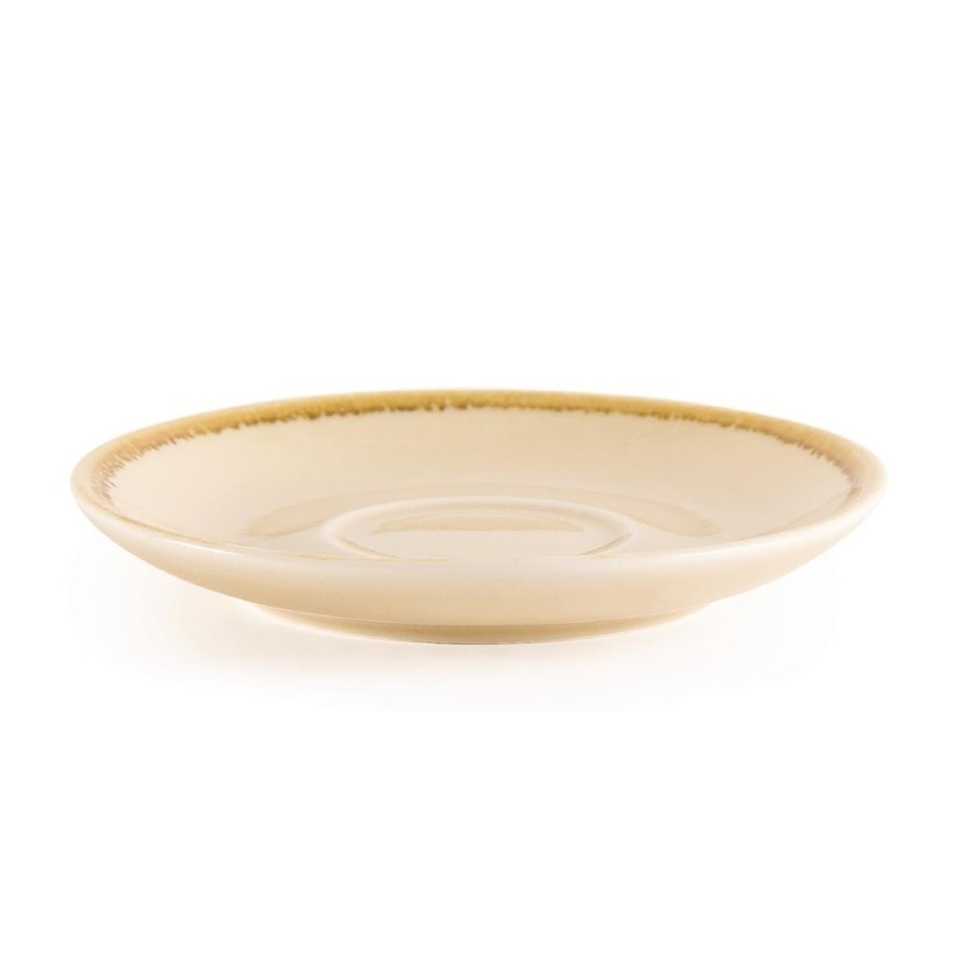 Kiln Espresso-Untertassen | Sandstein | 11,5 cm | 6 Stück