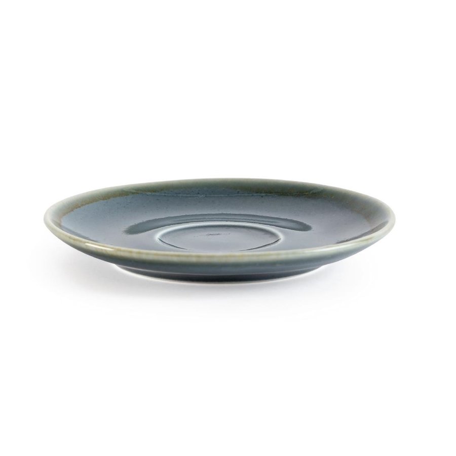 Kiln Cappuccino Dishes | Blue | 16cm | 6 pieces