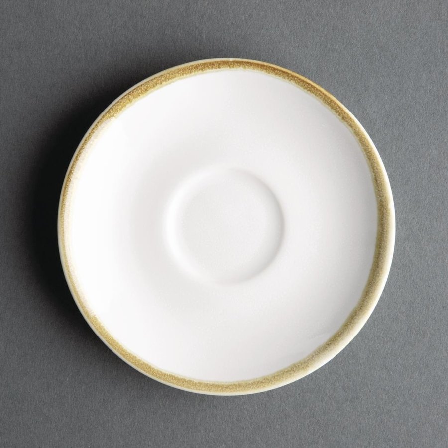 Soucoupes à expresso Kiln | Blanc craie | 11,5 cm | 6 pièces