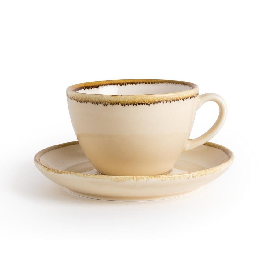 Kiln Cappuccino Cups | Sandstone | 34cl | 6 pieces