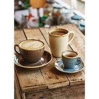 Kiln Cappuccino Cups | Sandstone | 34cl | 6 pieces