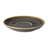 Kiln Cappuccino Saucers | Grey | 16cm | 6 pieces