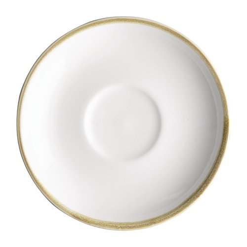  Olympia Kiln Cappuccino Saucers | Chalk White | 16cm | 6 pieces 