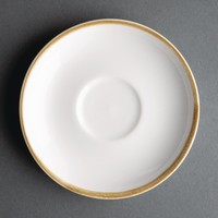 Kiln Cappuccino Saucers | Chalk White | 16cm | 6 pieces