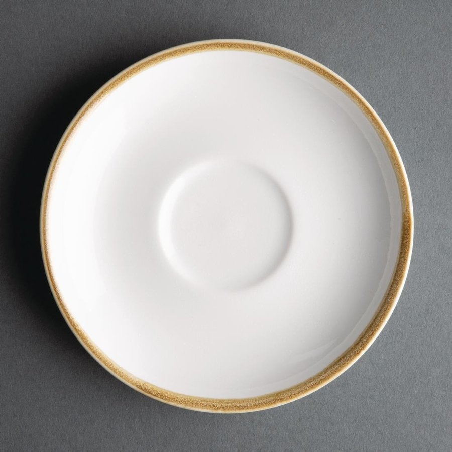 Kiln Cappuccino Dishes | Chalk White | 16cm | 6 pieces