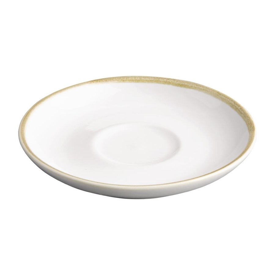 Plats à cappuccino Kiln | Blanc craie | 16 cm | 6 pièces