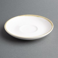 Kiln Cappuccino Saucers | Chalk White | 16cm | 6 pieces