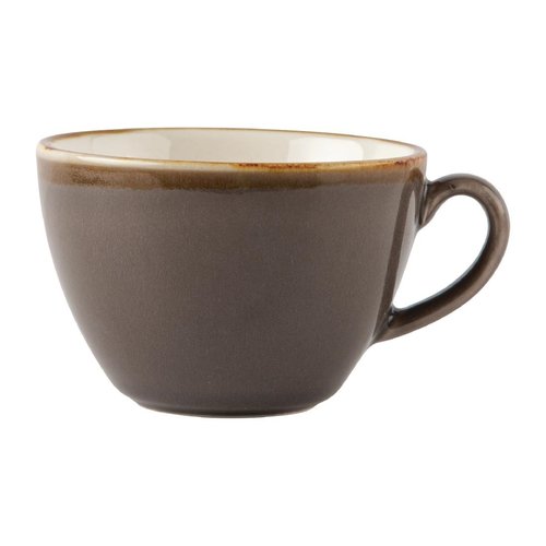  HorecaTraders Kiln Cappuccino Cups | Gray | 34cl | 6 pieces 