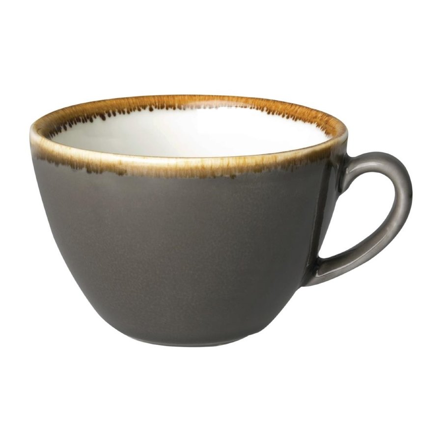 Kiln Cappuccino Cups | Grey | 34cl | 6 pieces