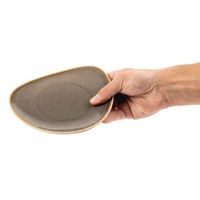 Kiln Triangular Plates | Grey | 16.5cm | Pack of 6