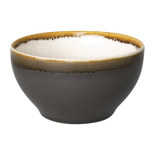  HorecaTraders Kiln Bowls | Grey | 14Ø cm | 6 pieces 