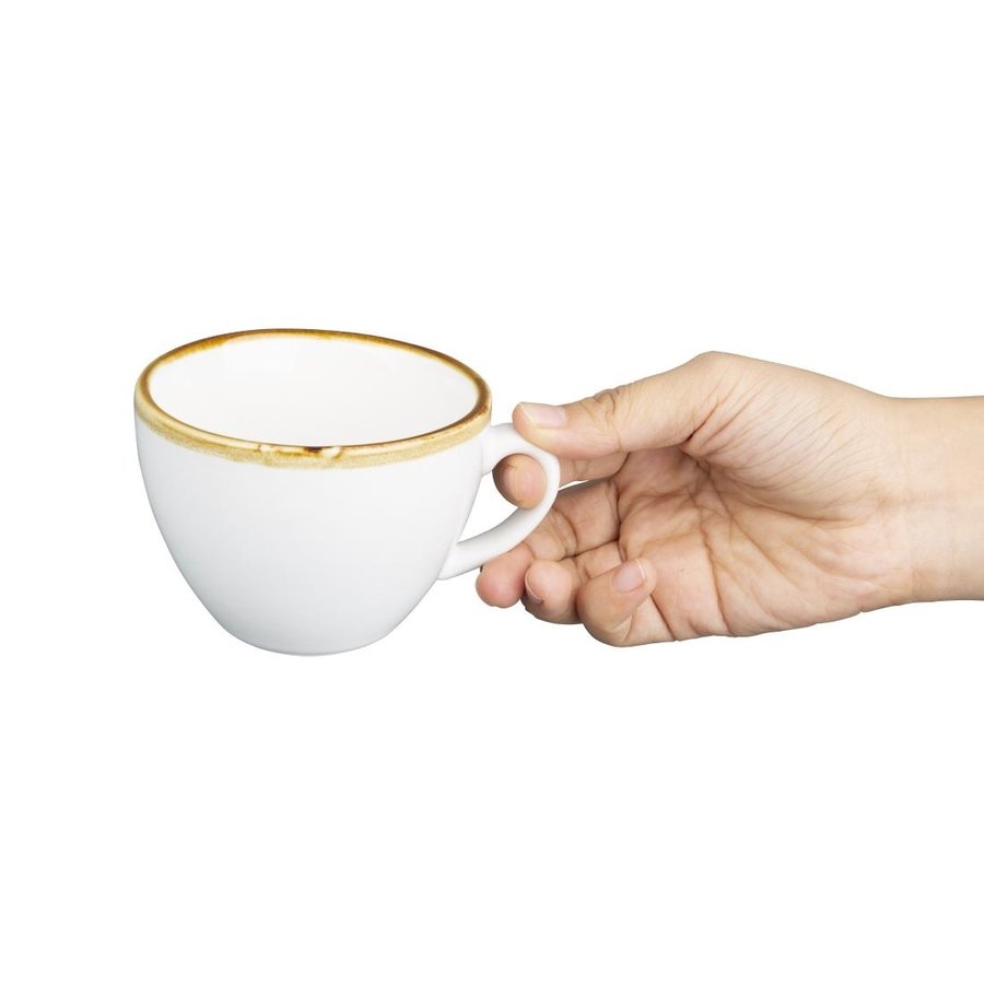 Tasses à cappuccino Kiln | Blanc craie | 23cl | 6 pièces