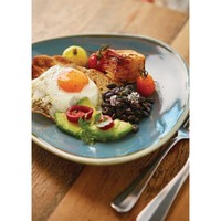 Kiln Triangular Plates | Blue | 28cm | Pack of 6
