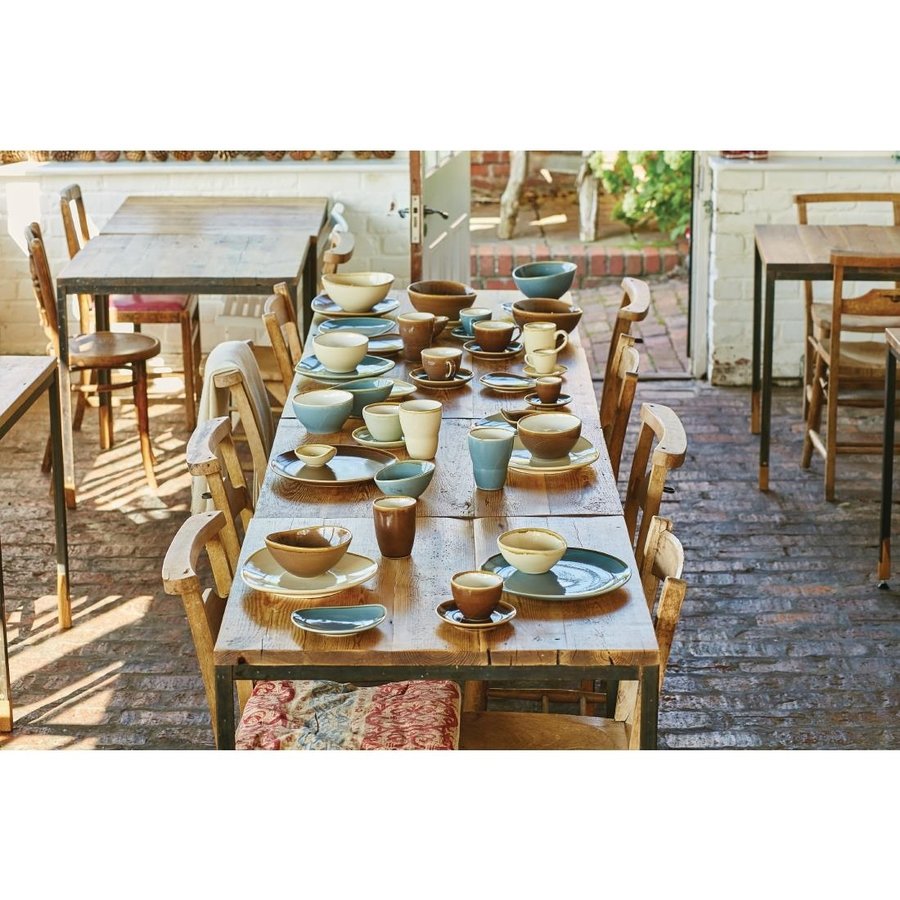 Kiln Triangular Plates | Sandstone | 28cm | Pack of 4