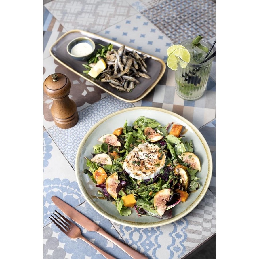Petits plats de service pour four | Gris | 26 cm | 6 pièces