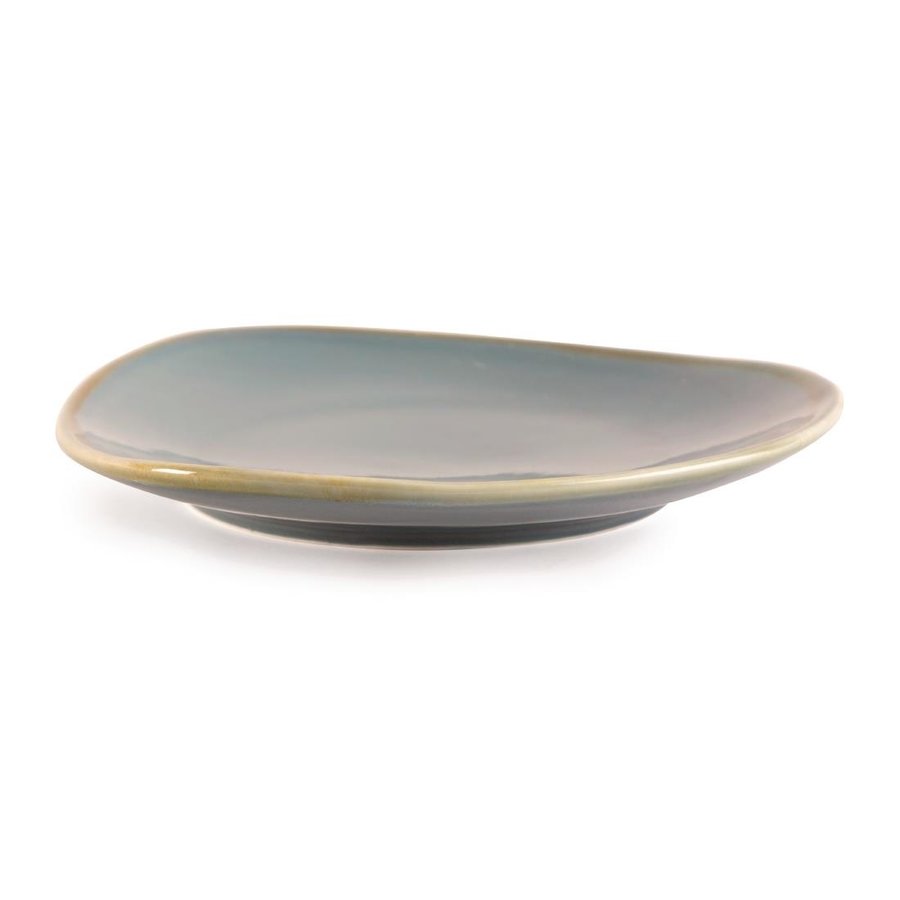 Kiln Triangular Plates | Blue | 23cm | 6 pieces