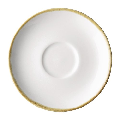  Olympia Kiln Cappuccino Saucers | Chalk White | 14Ø cm | 6 pieces 