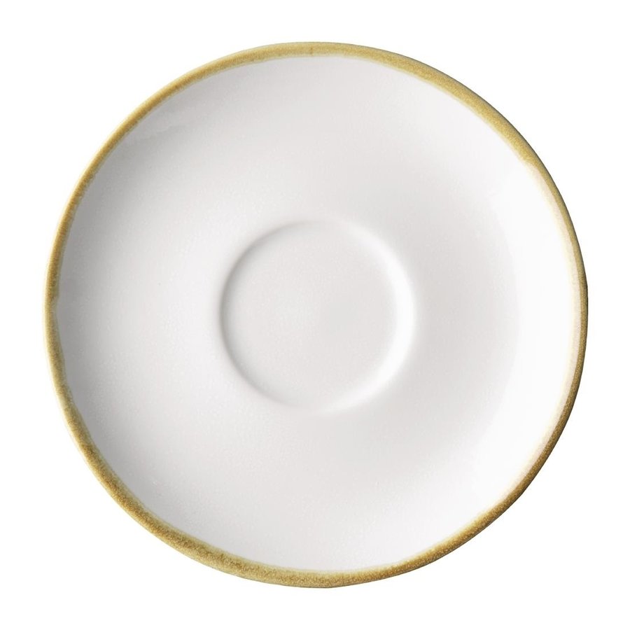 Plats à cappuccino Kiln | Blanc craie | 14Ø cm | 6 pièces