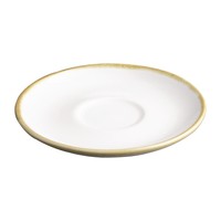 Kiln Cappuccino Saucers | Chalk White | 14Ø cm | 6 pieces