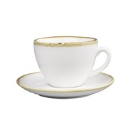 Kiln Cappuccino Saucers | Chalk White | 14Ø cm | 6 pieces