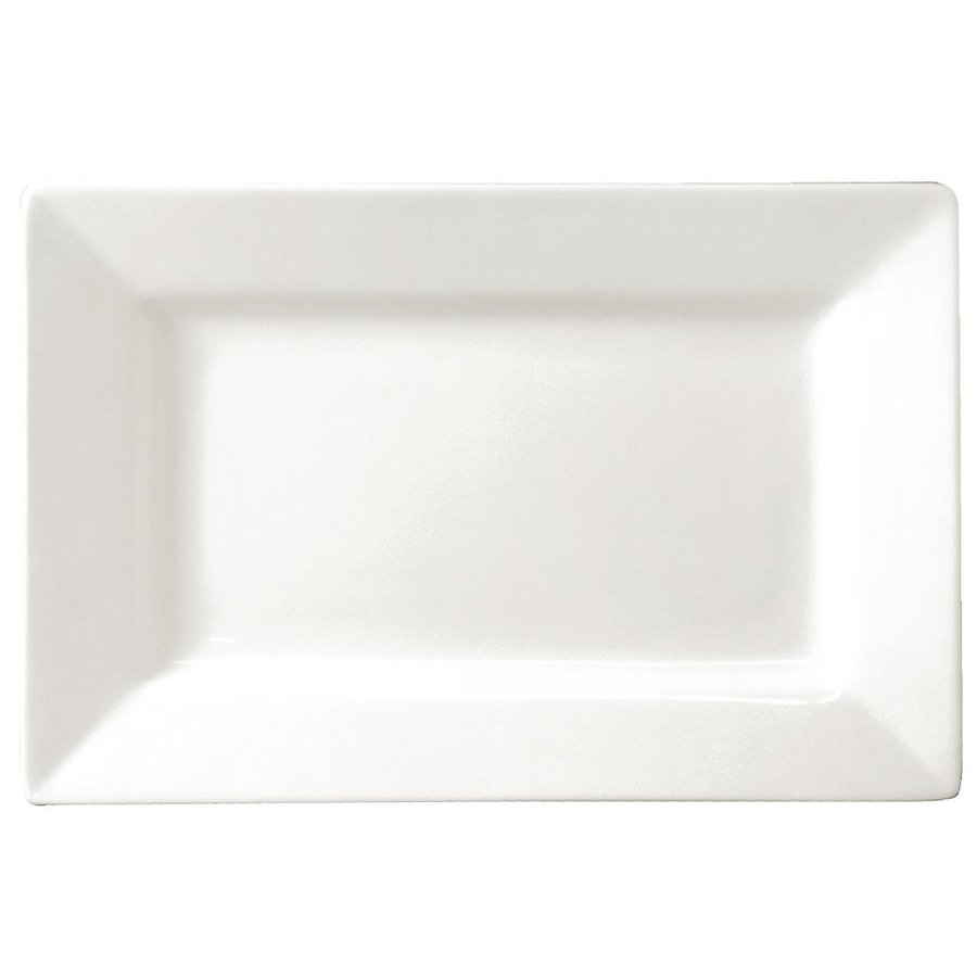 Lumina rechthoekige schalen | brede rand | 25,7x15,5cm | 4 stuks