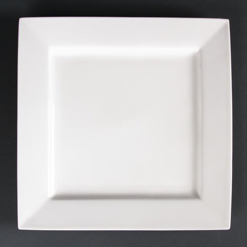  Olympia Assiettes carrées Lumina | 26,5 cm | 4 pièces 