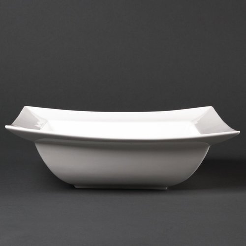  Olympia Lumina quadratische Schalen | breite Krempe | 26 cm | 3 Stück 