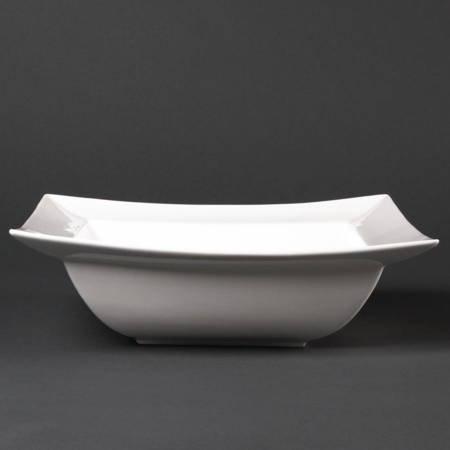 Bols carrés Lumina | bord large | 26 cm | 3 pièces