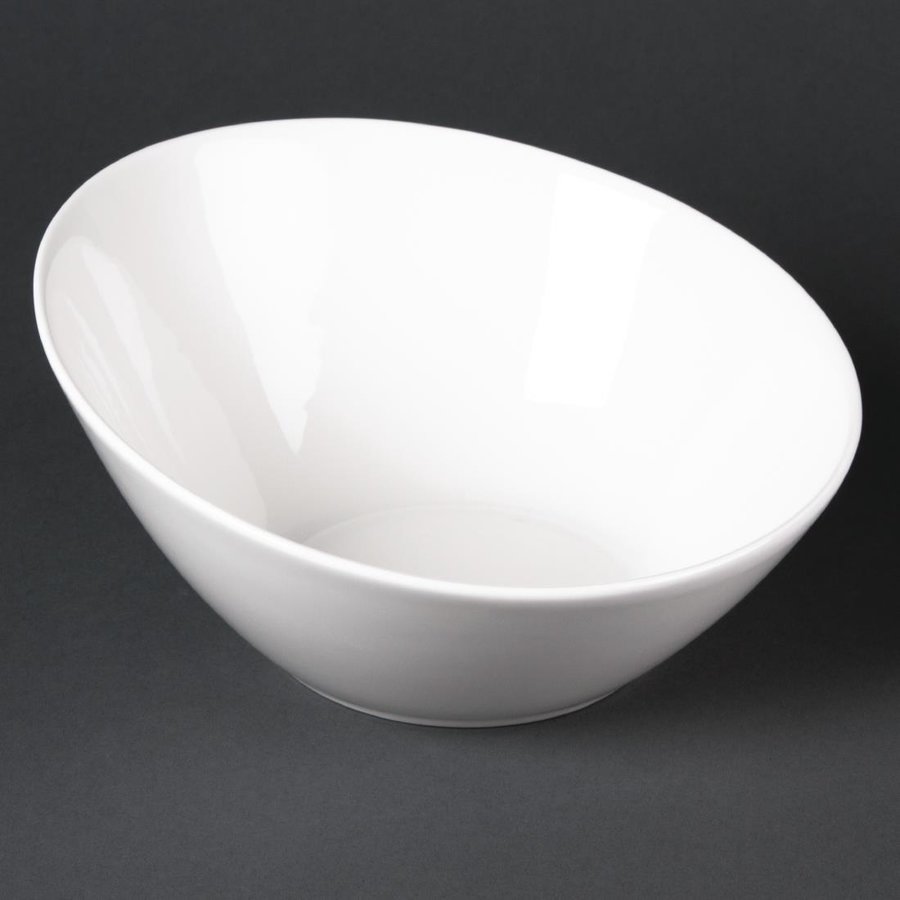 Bols ovales inclinés Lumina | 20,2 cm | 6 pièces