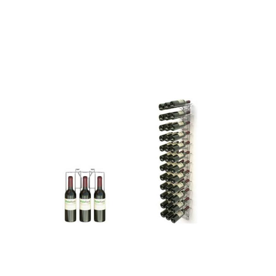 Support mural pour bouteilles de vin 36 bouteilles